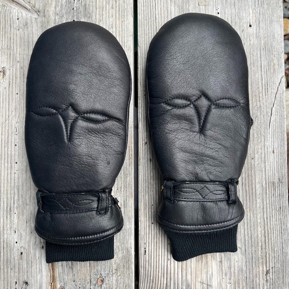 Grandoe Accessories Vintage Womens Grandoe Ski Mittens Large Black